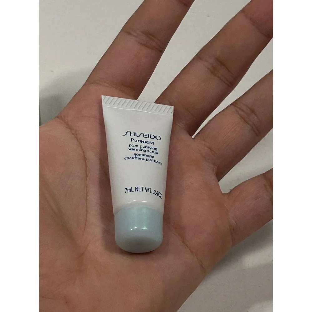 Shiseido Pureness Pore Purifying Warming Scrub 7mL .24oz Travel Size New in Box